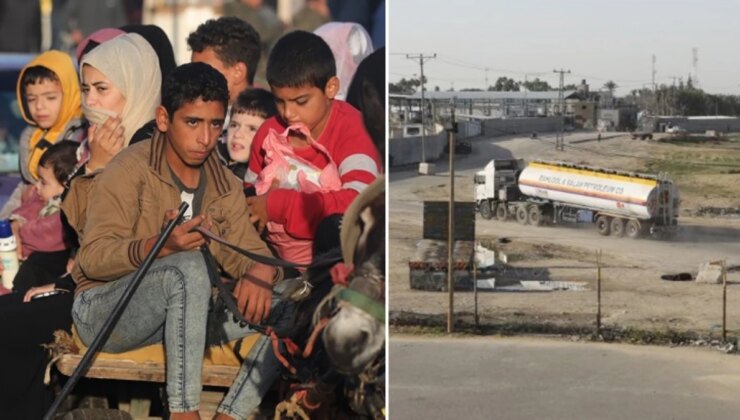 Ateşkes sonrası hareketlilik! Binlerce Filistinli evlerini görmek içi yola çıktı, yakıt yüklü tırlar Gazze’ye girmeye başladı