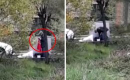 Yaşlı adamdan takdir toplayan hareket! Çöpten aldığı Türk bayrağını çantasına koydu