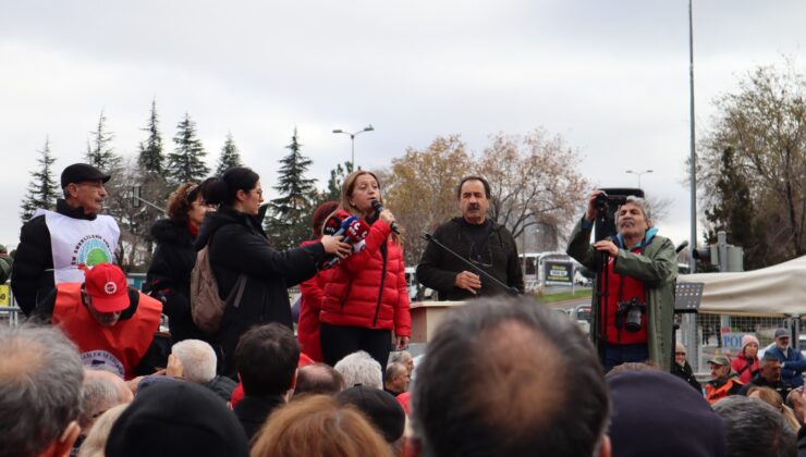 EMEKLİLERİN İKTİDARA İSYAN MİTİNGİ