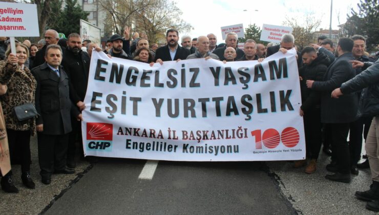 ENGELLİLER TALEPLERİNİ HAYKIRDI