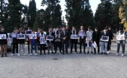 Anadolu Gençlik Vakfı üyelerinden Blinken’ın Türkiye ziyaretine protesto