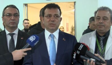 Ekrem İmamoğlu saldırıya uğrayan Fatih Camisi imamını hastanede ziyaret etti