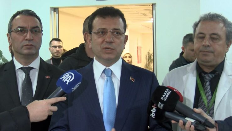Ekrem İmamoğlu saldırıya uğrayan Fatih Camisi imamını hastanede ziyaret etti