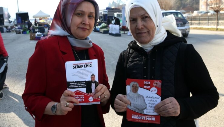 Anne ve kızı aynı mahalleden muhtar adaylığı için yarışıyor
