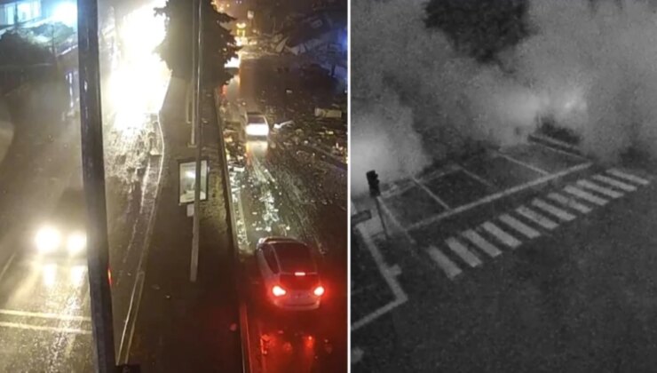 Kahramanmaraş’ta 1400 kişiye mezar olan Ebrar Sitesi’nin yıkılma anına ilişkin yeni görüntüler ortaya çıktı