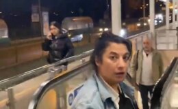 Metroya alkollü binip vatandaşlarla tartıştı, kendisini çeken kişiye saldırdı