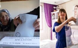 Dünyanın en uzun boylu kadını ve Türkiye’nin en yaşlı seçmeni oylarını kullandı
