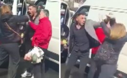 Minibüs şoförü, trafikte tartıştığı kadın sürücüye saldırdı