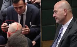 AK Parti grubunda gergin anlar! Soylu soru soran muhabirin cep telefonuna müdahale etti