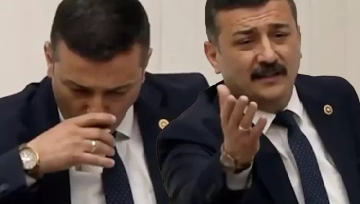 Meclis kürsüsünde su içen milletvekili, “Oruç” uyarısı yapanlara kızdı