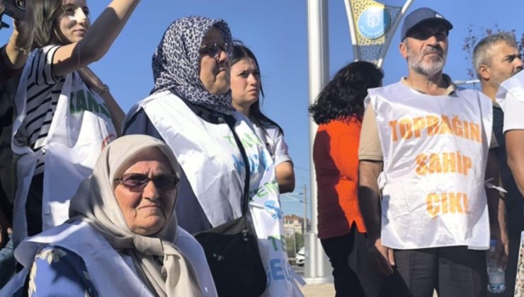 Köylülerden, AKP’li belediye önünde ‘çöp tesisi’ tepkisi
